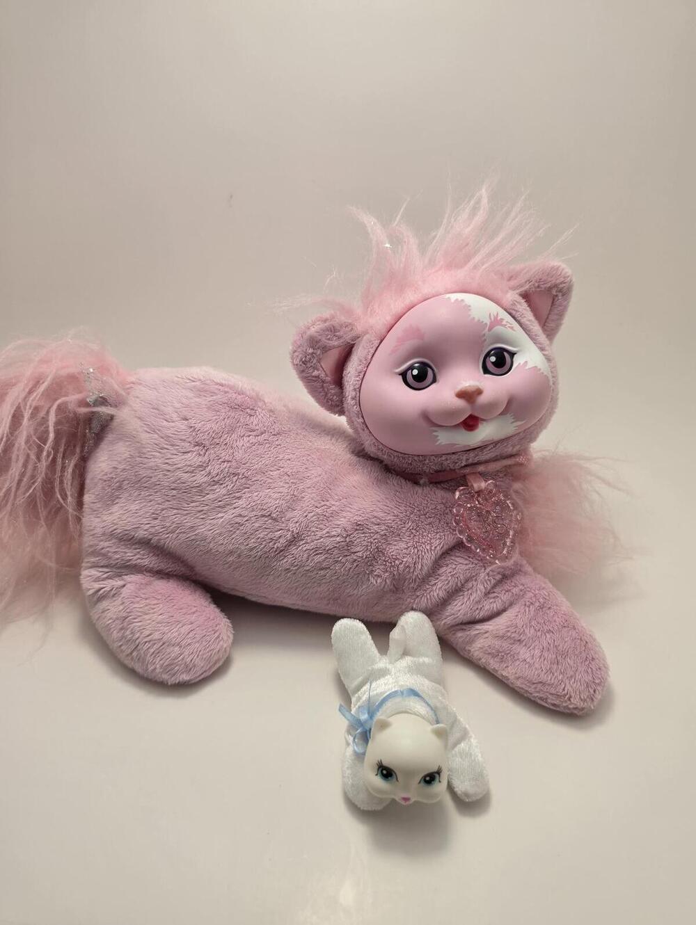 Just Play Sunshine Kitty Surprise Pink Mommy Kitty with 1 Kitten Plush (12 inch)